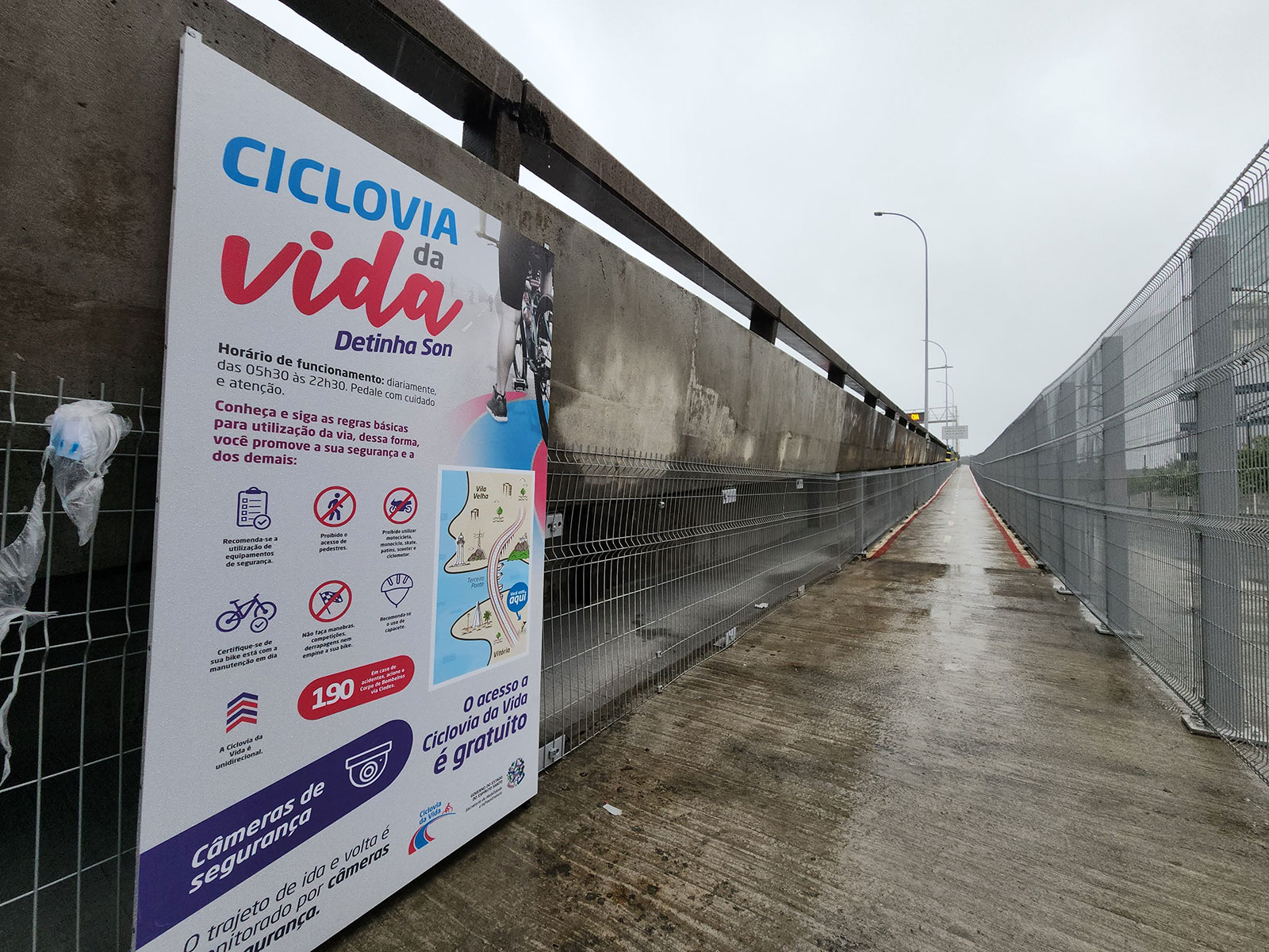 placa ciclovia